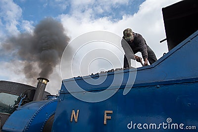 Steam engine hauled train Editorial Stock Photo